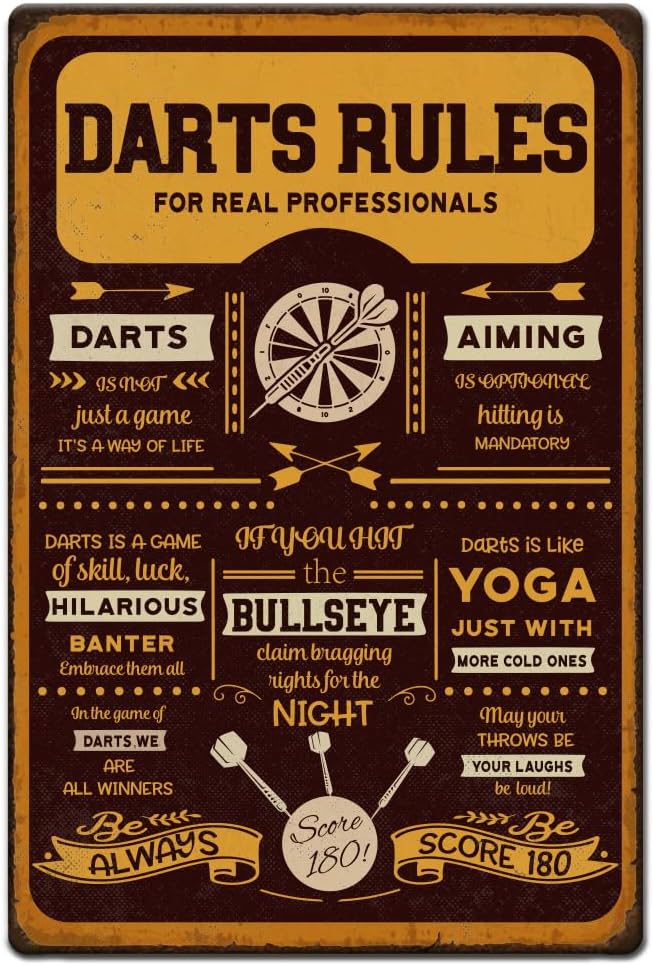 Men Accessories Rule - 1pc Vintage Metal Tin Sign Retro