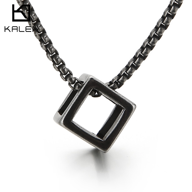 Men Accessories Rule - Kalen Ba Chiều Vuông Mặt Dây