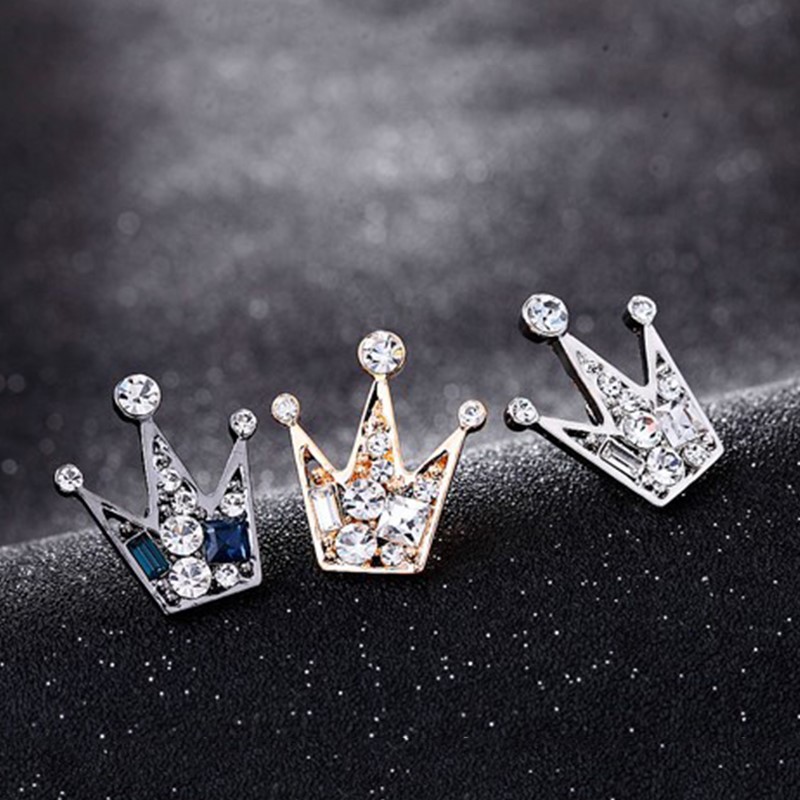 Men Accessories Brooch - Luxury Metal Crown Brooch For Women