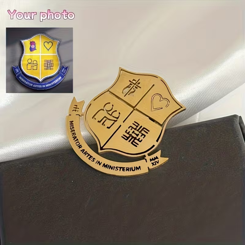 Custom Logo Brooch Simple Crea - đánh giá và giá Men Accessories Brooch