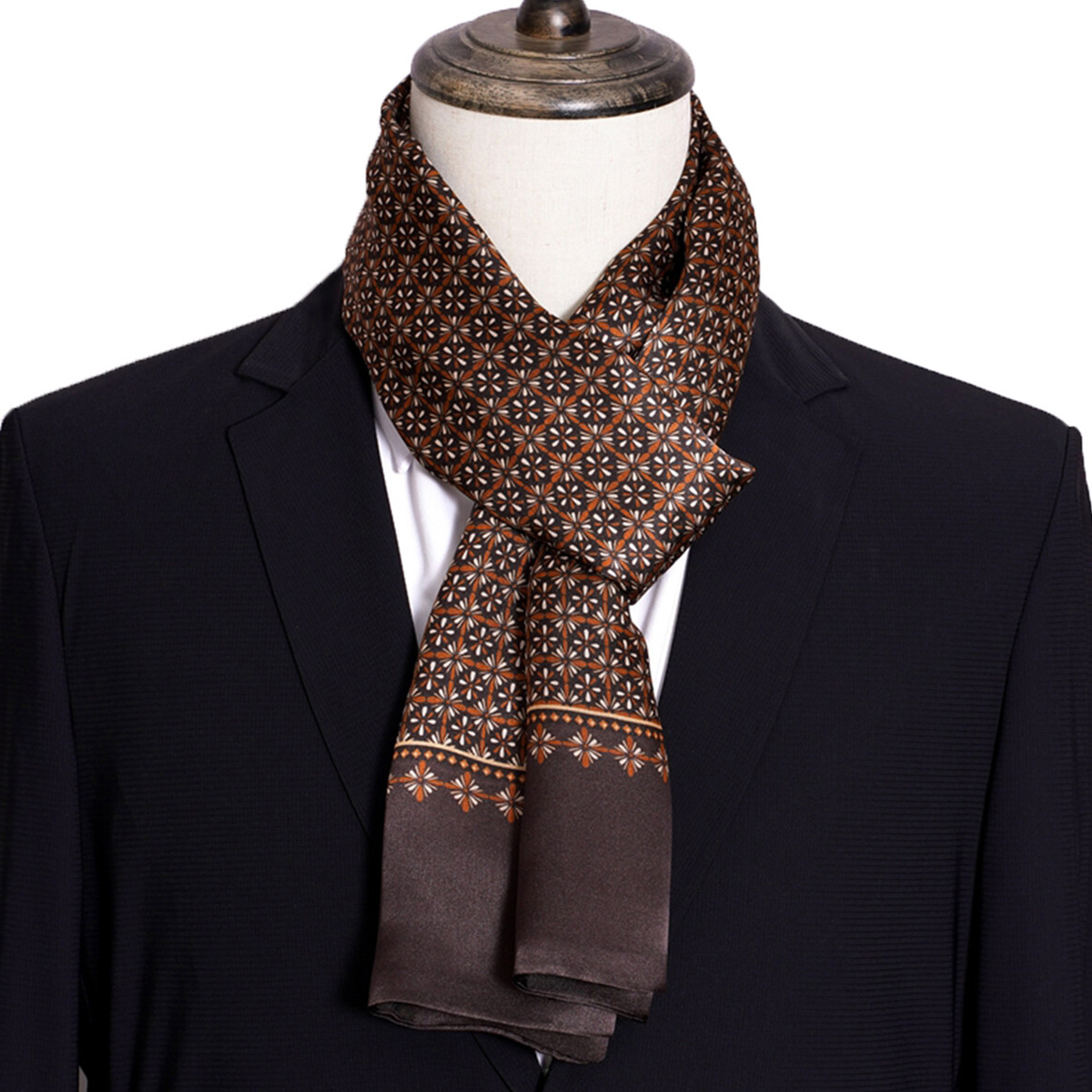 New Men's Stripe Silk Scarf Ho - đánh giá và giá Men'S Accessories Premium