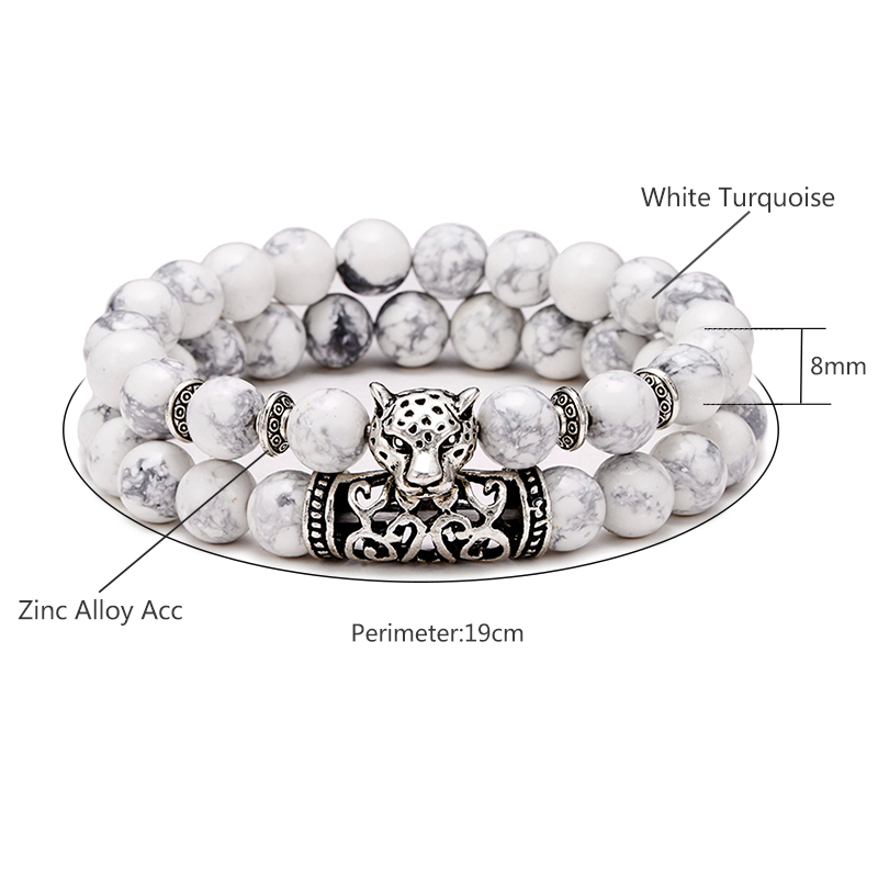 Premium 2Pcs/Set Leopard Beade - đánh giá và giá Men'S Accessories Premium