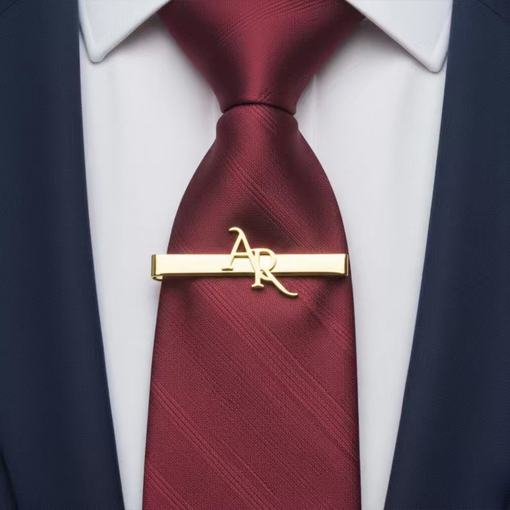 Customized Initial Stainless S - đánh giá và giá Tie Clip Set