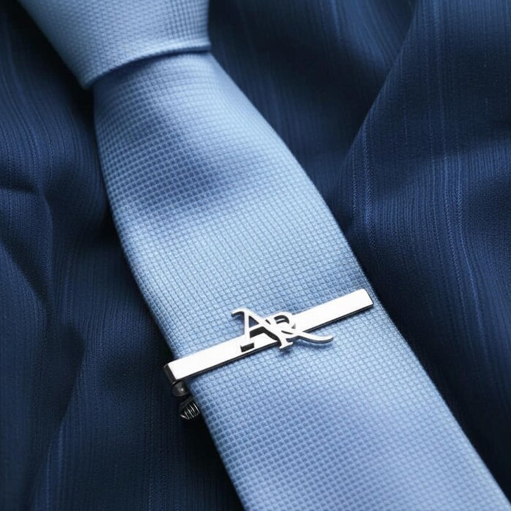 Customized Initial Stainless S - đánh giá và giá Tie Clip Set