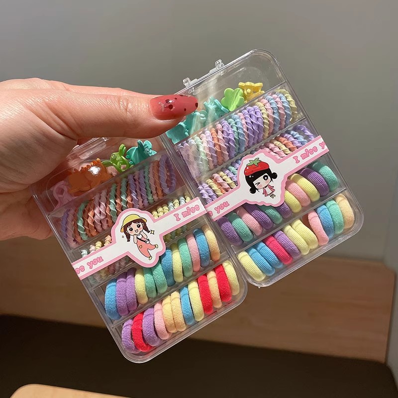 1 Set Kids Colorful Elastic Ha - đánh giá và giá Tie Clip Set