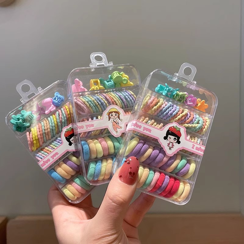 1 Set Kids Colorful Elastic Ha - đánh giá và giá Tie Clip Set