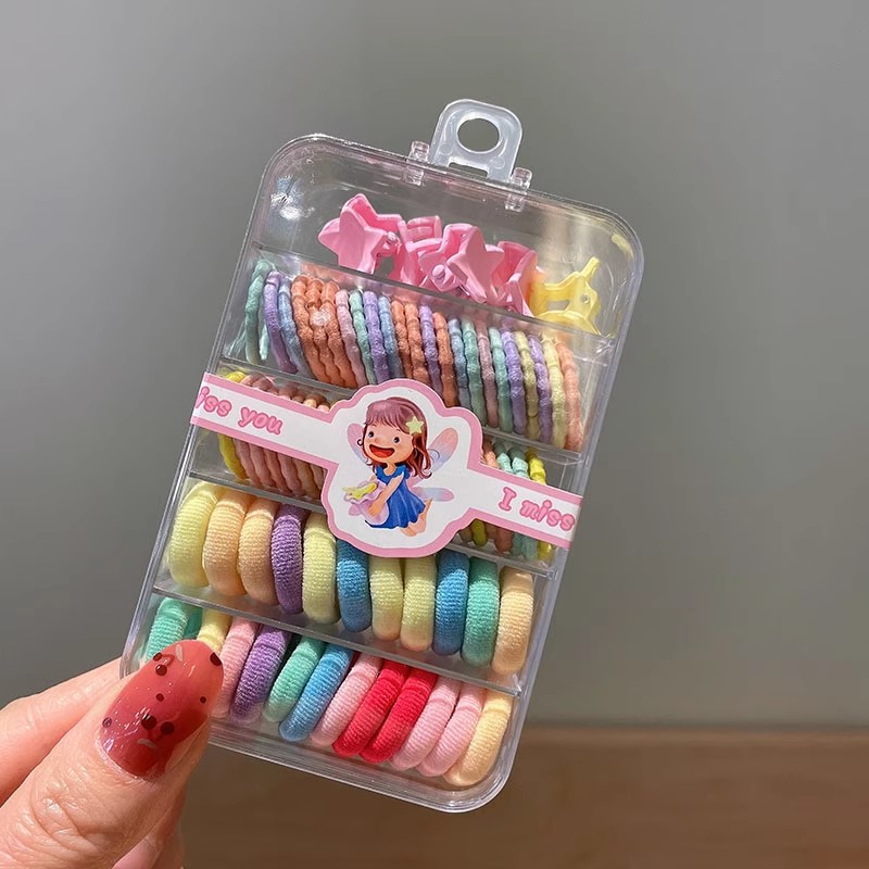 1 Set Kids Colorful Elastic Ha - đánh giá và giá Tie Clip Set