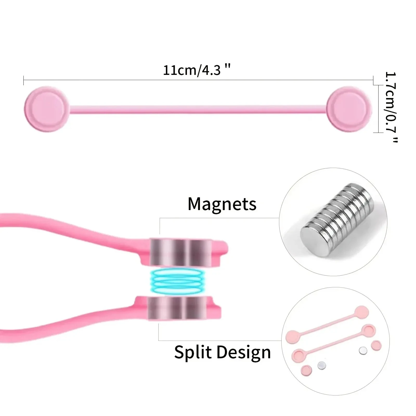 5/3/1PCS Silicone Magnetic Cab - đánh giá và giá Tie Clip Set