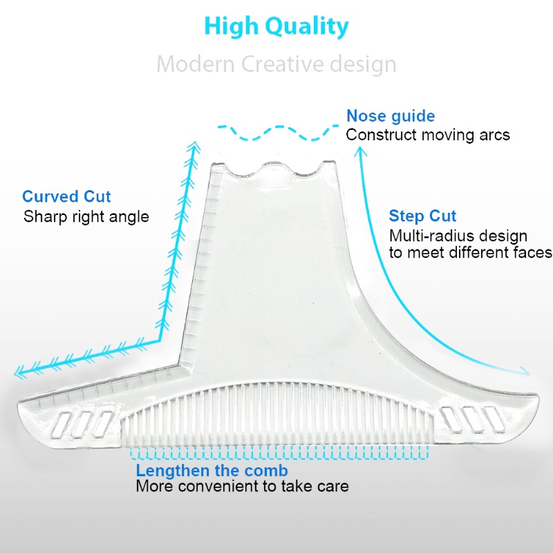 Man Beard Template Comb Rule S - đánh giá và giá Men Accessories Rule